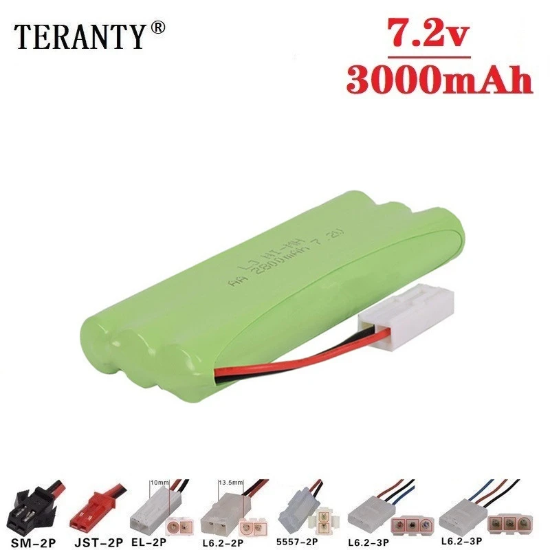

( H Model ) 7.2v 3000mah NiMH Battery For Rc toys Car Tanks Trains Robot Boat Gun Ni-MH AA 700mah 7.2v Rechargeable Battery 1-10
