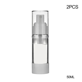 

2pcs Airless Bottle Spray Bottle Perfume Bottle 30ml 50ml Transparent Plastic Split Bottle Sun Spray Bottle Cosmetic Packaging
