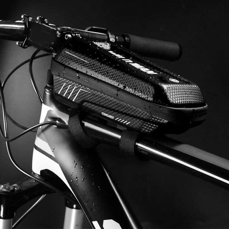 Популярный MTB водонепроницаемый велосипедный передний каркас сумка велосипедный передний кошелек-туба практичная сумка для мобильного телефона сумка для ремонта велосипеда