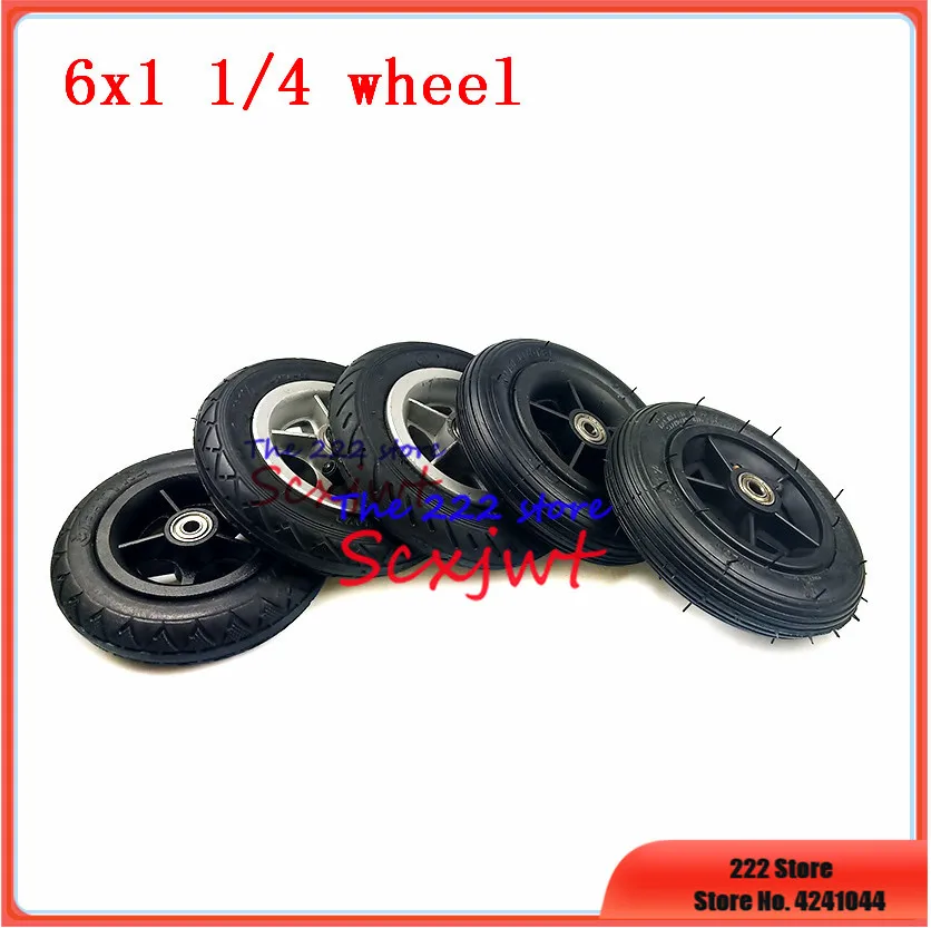 6 inch 6x1 1/4 tire solid / Inflation wheel for small surf electric scooter 150mm tyre inner tube fits Motorcycle A-Folding Bike