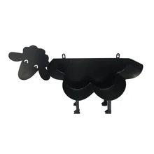 Cute Sheep Toilet Paper Roll Holder Black Toilet Roll Holder Free Standing Or Wall Mounted Tissue Paper Stand