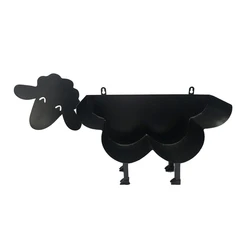 Cute Sheep Toilet Paper Roll Holder Black Toilet Roll Holder Free Standing Or Wall Mounted Tissue Paper Stand