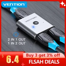 Vention HDMI Switcher 4K Bi-Direction 2.0 HDMI Switch 1x2/2x1 Adapter 2 in 1 out Converter for PS4 Xiaomi TV Box HDMI Splitter