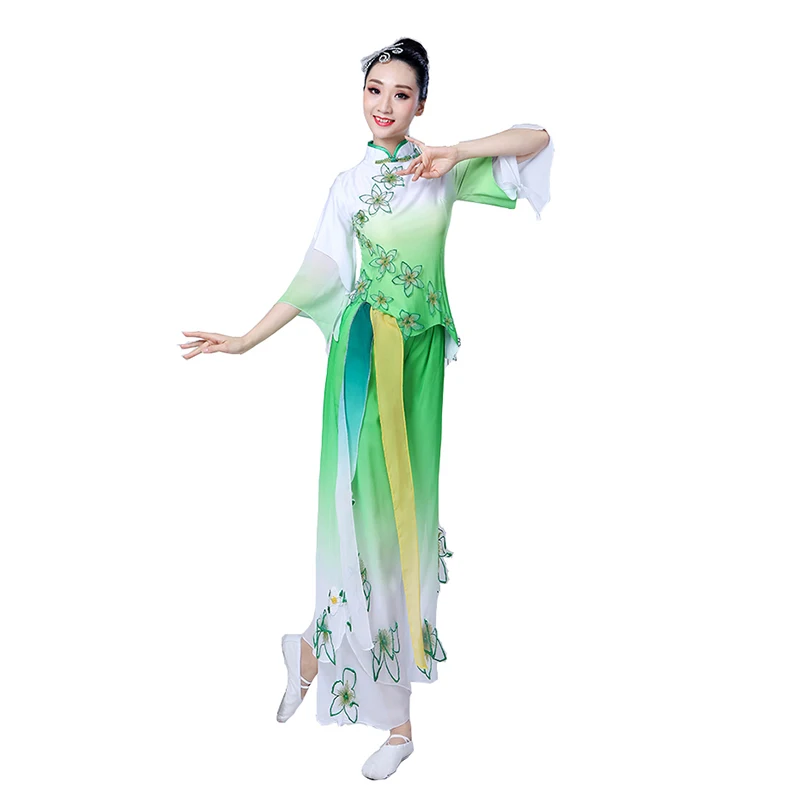 Traditional Chinese Dance Costume Classical Costumes New Women Yangko Uniform Elegant Style Square | Тематическая одежда и