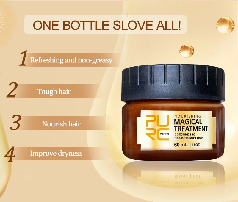 120/60ml Magical treatment mask 5 seconds Repairs damage restore soft hair for all hair types keratin Hair & Scalp Treatment