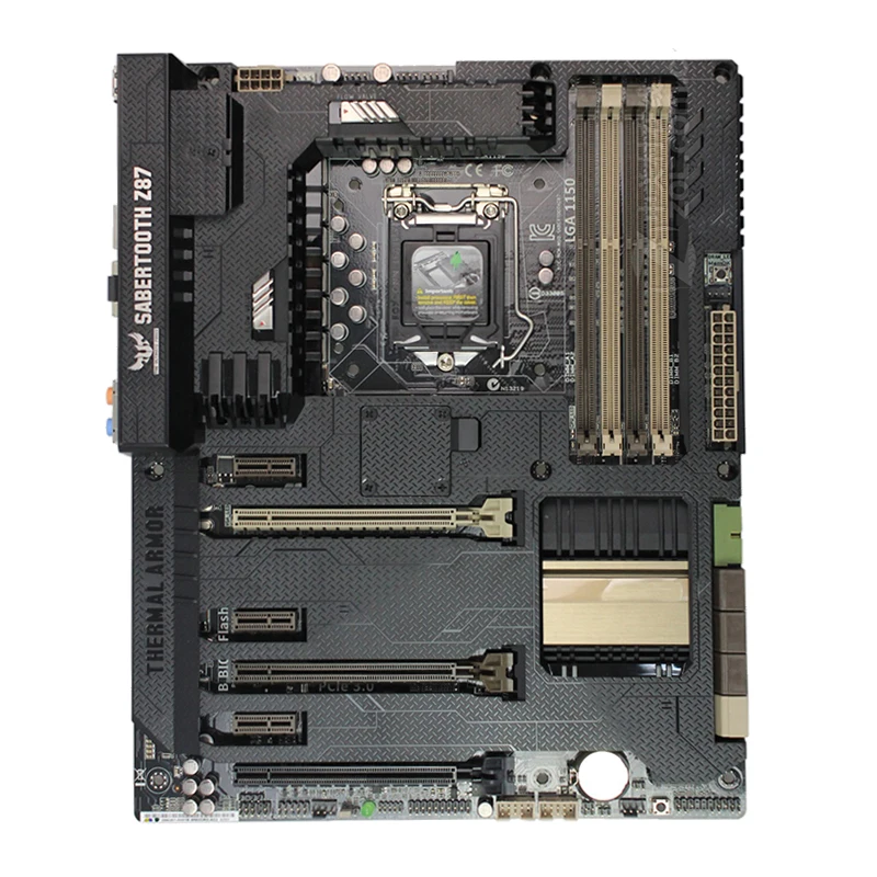 

For ASUS SABERTOOTH Z87 Desktop motherboard Intel Z87 chipset LGA 1150 ATX DDR3 32GB SATA3.0 USB3.0 100% test intact