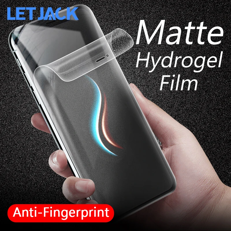 

100D Matte No Fingerprint Soft Hydrogel Film for iPhone 11 Pro Max Screen Protector for iPhone X XS Max XR 8 7 6 6s Plus No Glas