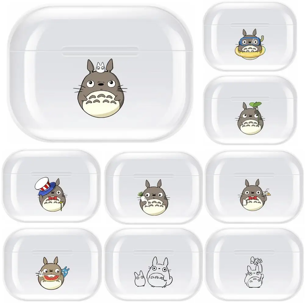Прозрачный ТПУ чехол My Neighbor Totoro для Airpods Pro 3 силиконовые аксессуары наушников Air