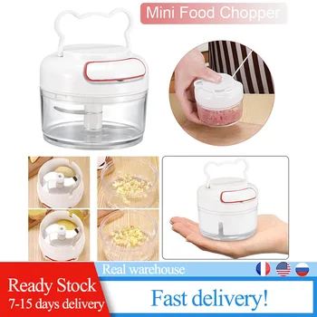 

Mini Kitchen Garlic Press Vegetable Fruit Twist Shredder Manual Meat Grinder Chopper Garlic Cutter Ice Blender Chilli Grinder