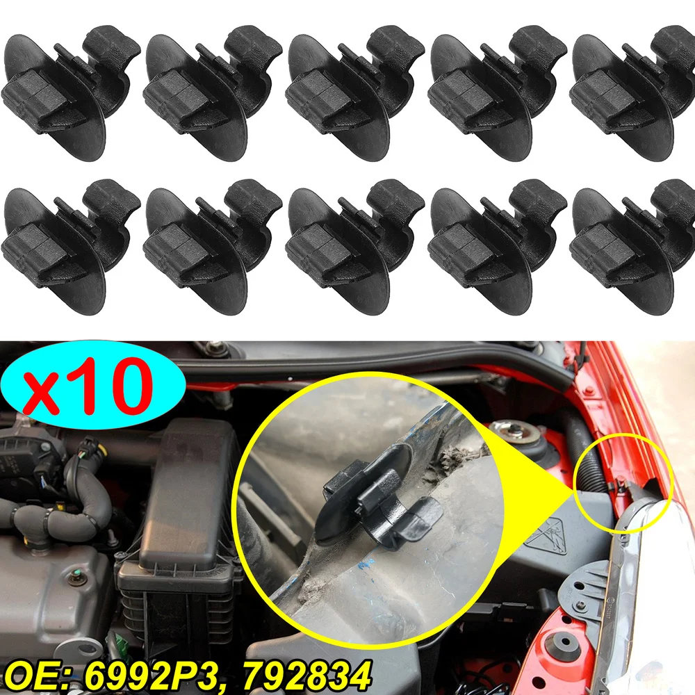 Держатель для капота 10X зажим-держатель Citroen C2/C3/C4/C5/AX/Berlingo/B9/Saxo/Eurovans | Автомобили и
