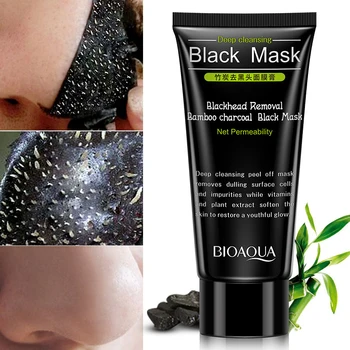 

Skin Care Black Bamboo Charcoal Facial Face Mask Deep Cleansing Purifying Remove Blackhead Facial Mask Acne Remover TSLM2