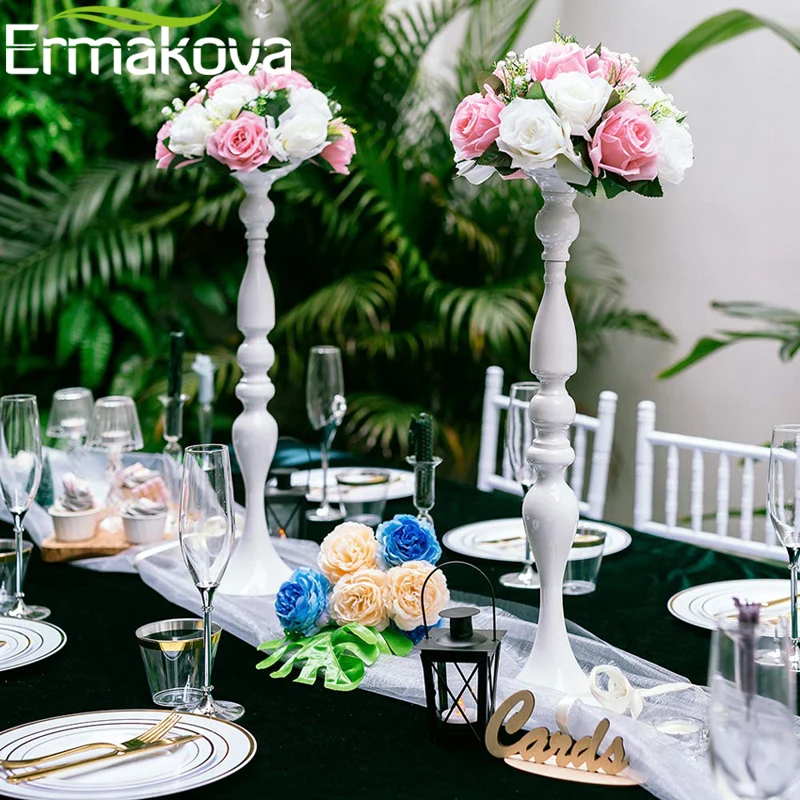 ERMAKOVA белые подсвечники подставка для цветов подсвечник дорожный цветок стойка