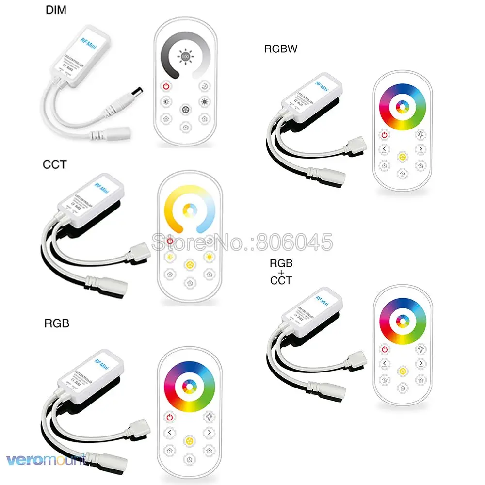 

Пульт дистанционного управления для светодиодсветильник ленты 5050 RGB RGBW RGBCCT, 5 В, 12 В, 24 В постоянного тока
