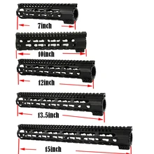 TOtrait Tactical " 7" 1" 12" 13," 15" Боевой Тип оружия Handguard Keymod рельсовая система для страйкбола AEG для охоты стрельбы черный