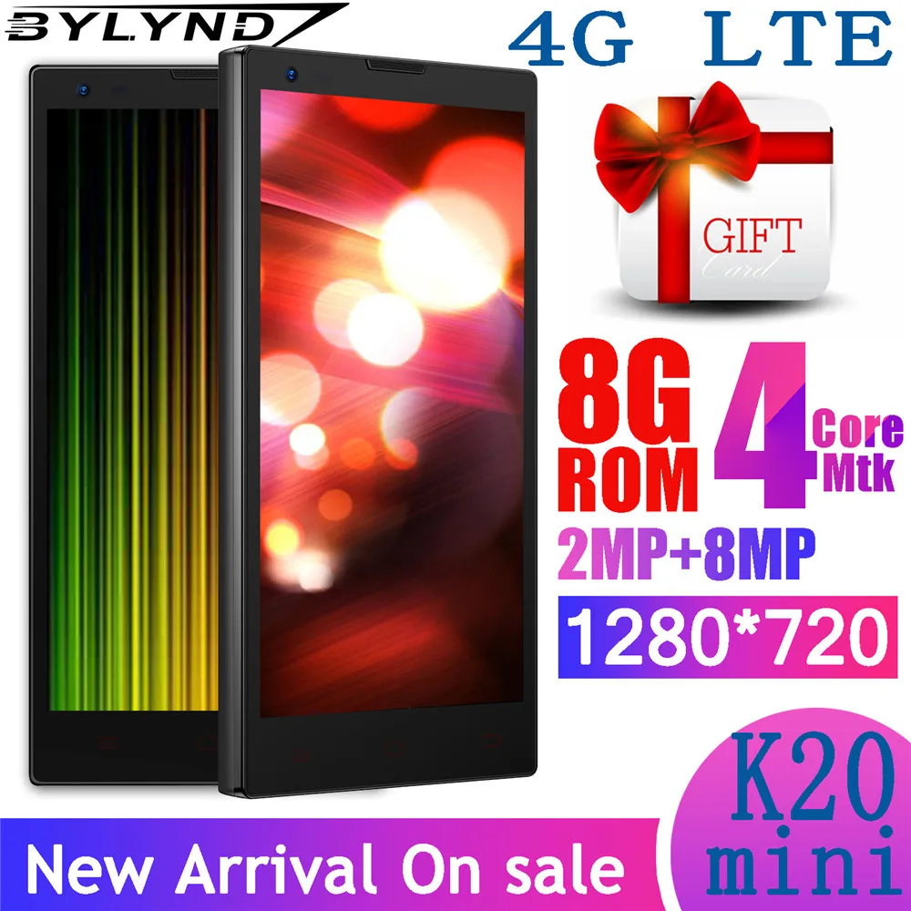 

K20 mini quad core Android celulars 8G ROM smartphones 4G LTE 1G RAM 2MP+8MP Front/back Camera mobile phones unlocked MTK6580