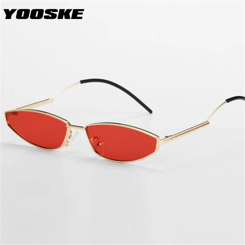 YOOSKE, женские солнцезащитные очки,, модные солнцезащитные очки «кошачий глаз», Ретро стиль, маленькие очки, мужские, женские, оттенки, UV400, зеркальные очки