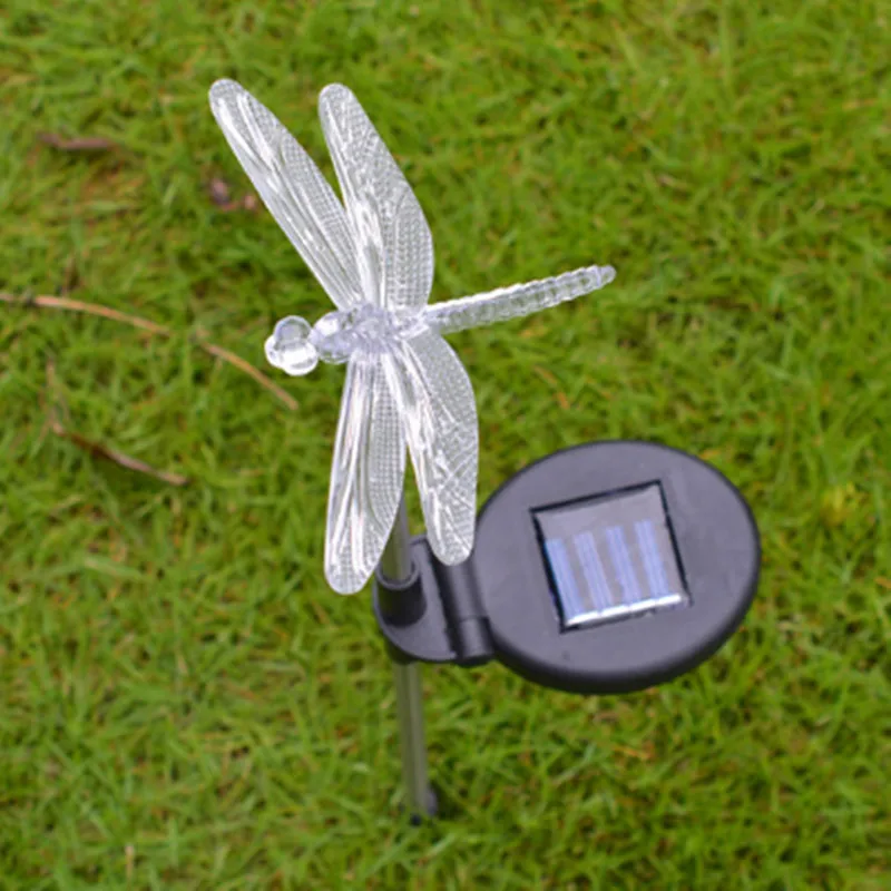 Explosion LED Solar Garden Light Dragonfly Butterfly Bird Outdoor Waterproof Garden Lawn Path Decorative Light