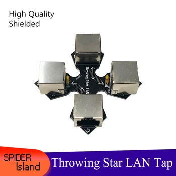 

Throwing Star LAN Tap Passive Ethernet tap Network Packet Capture Mod Replica Monitoring Ethernet Communication Haker Tool