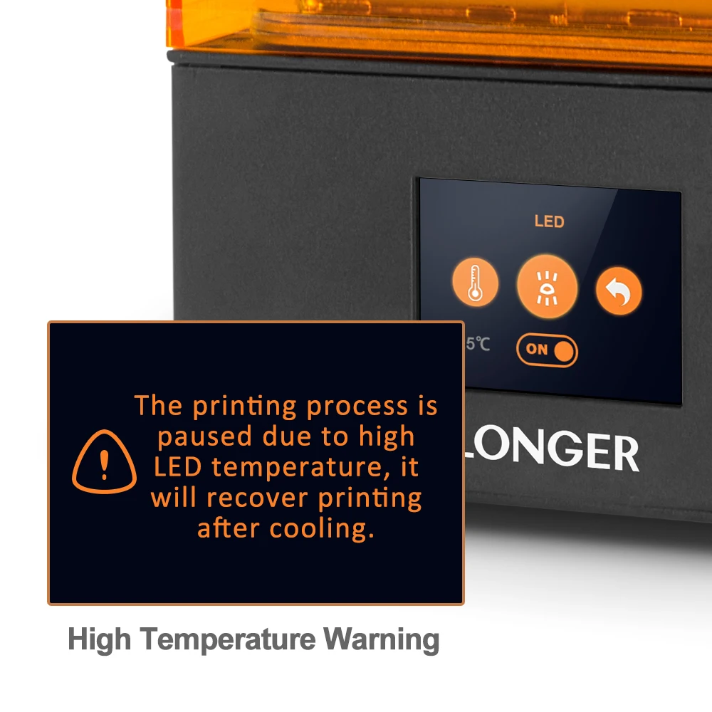Longer Orange 10 LCD 3D Printer Longer3d SLA 3D Printer Smart Support Fast Slicing UV Light 4