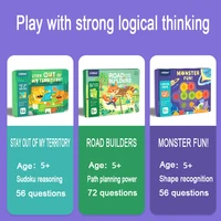 Mideer Magnetic Logical Game Toys Children Concentration Board Game Monster Fun/Road Builders/Stay Out Of My Territory Kids 5Y+ 2