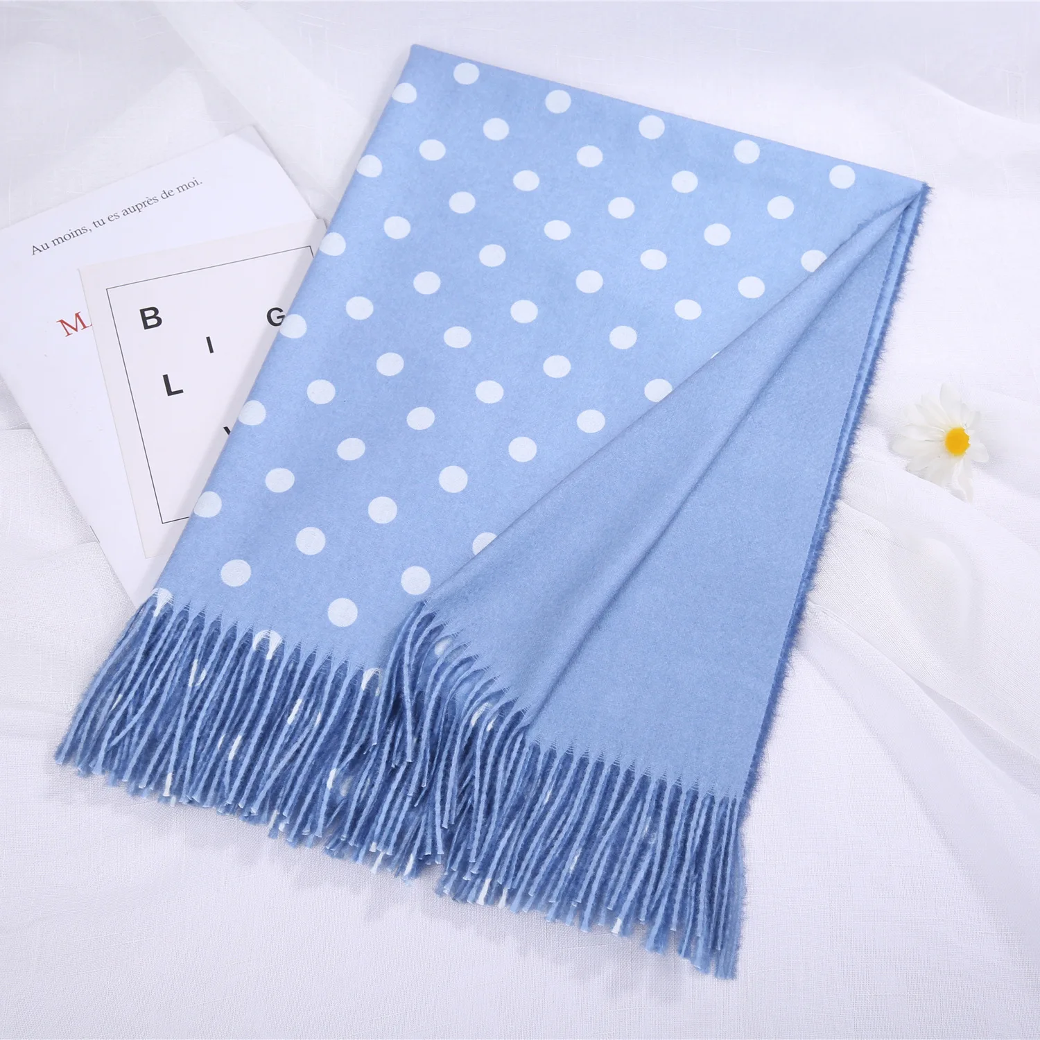 Light blue Girita осень зима сплошной цвет мягкий для женщин шарф шеи кашемировые шарфы дамы шаль обёрточная бумага пашмины унисекс женский хиджаб оголовье - Цвет: Light blue