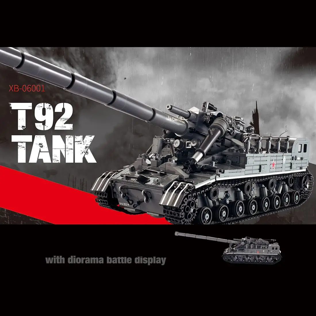 1832 шт DIY маленькие частицы Военная серия строительный блок модель головоломка сборная игрушка для строительных блоков бренды-T92-Tank