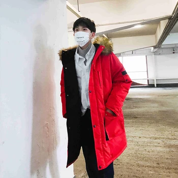 

2019 Autumn New Explosion Models Loose Detachable Fur Collar Tooling Trend Youth Simple Men's Casual Cotton Clothing