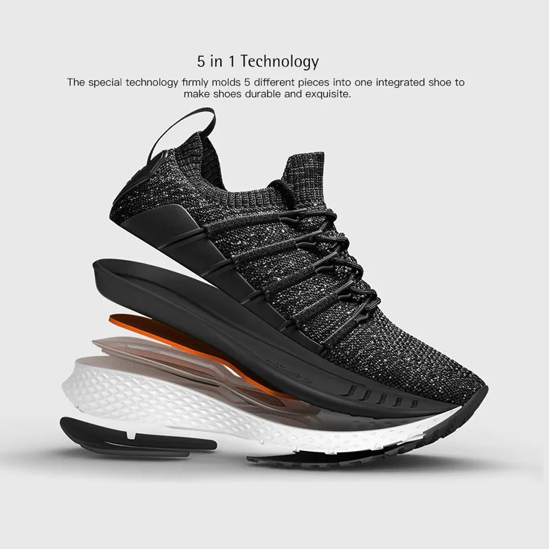 Xiaomi Sneaker 2 Mijia кроссовки спортивные Uni-moulding амортизирующая система блокировки рыбьей кости эластичный вязаный вамп для мужчин