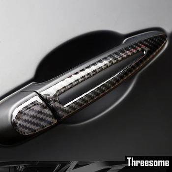 

Car Exterior Accessories Carbon Fiber Door Handle Strip Sticker For BMW 1 2 3 4 Series 3GT X1 X3 X4 X5 X6 M2 M3 M4