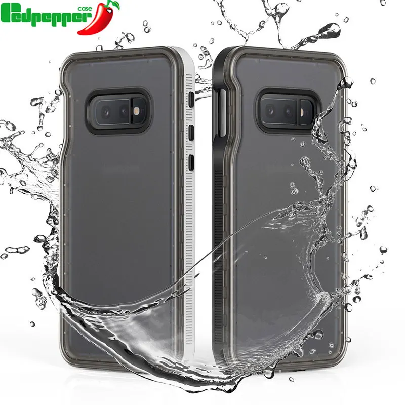 

Redpepper Brand Ultra Slim Waterproof Case for Samsung Galaxy S10E Shockproof Dustproof Snowproof Cover Casing Cases