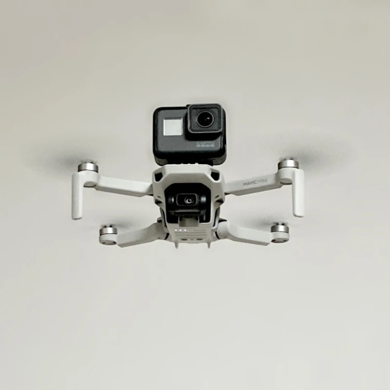 for DJI Mini 2 Top Expansion Bracket 1/4 Screw Adapter Bracket for Insta360/GoPro 10 9 Action Camera Stand Mini SE Accessory camera bracket adapter
