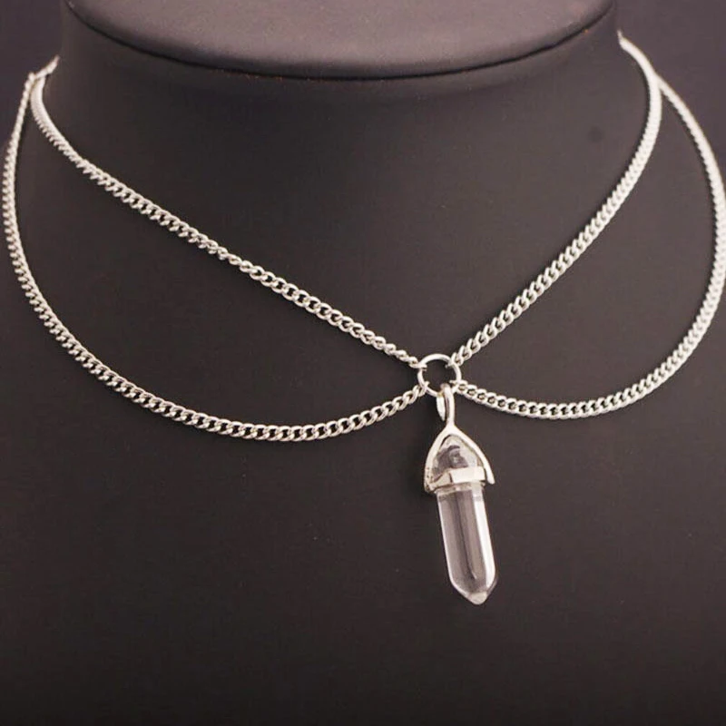 Женское стильное многослойное ожерелье-чокер с кристаллами, массивный женский воротник, ожерелье с подвеской на шею для девушек