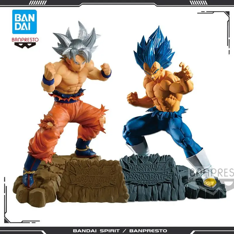 18 см BANDAI Dragon ball Z DOKKAN BATTLE Goku фигурка Вегета аниме Action 6-й юбилей Коллекционная