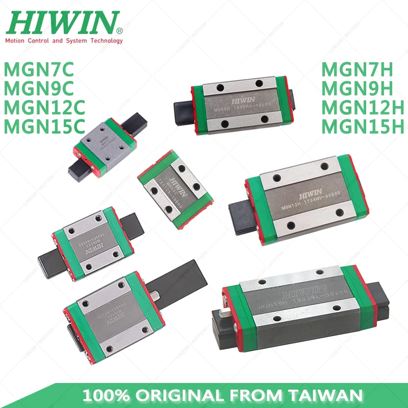Оригинальный hiwin MGN7C MGN9C MGN12C MGN15C MGN7H MGN9H MGN12H MGN15H Миниатюрные линейные направляющие