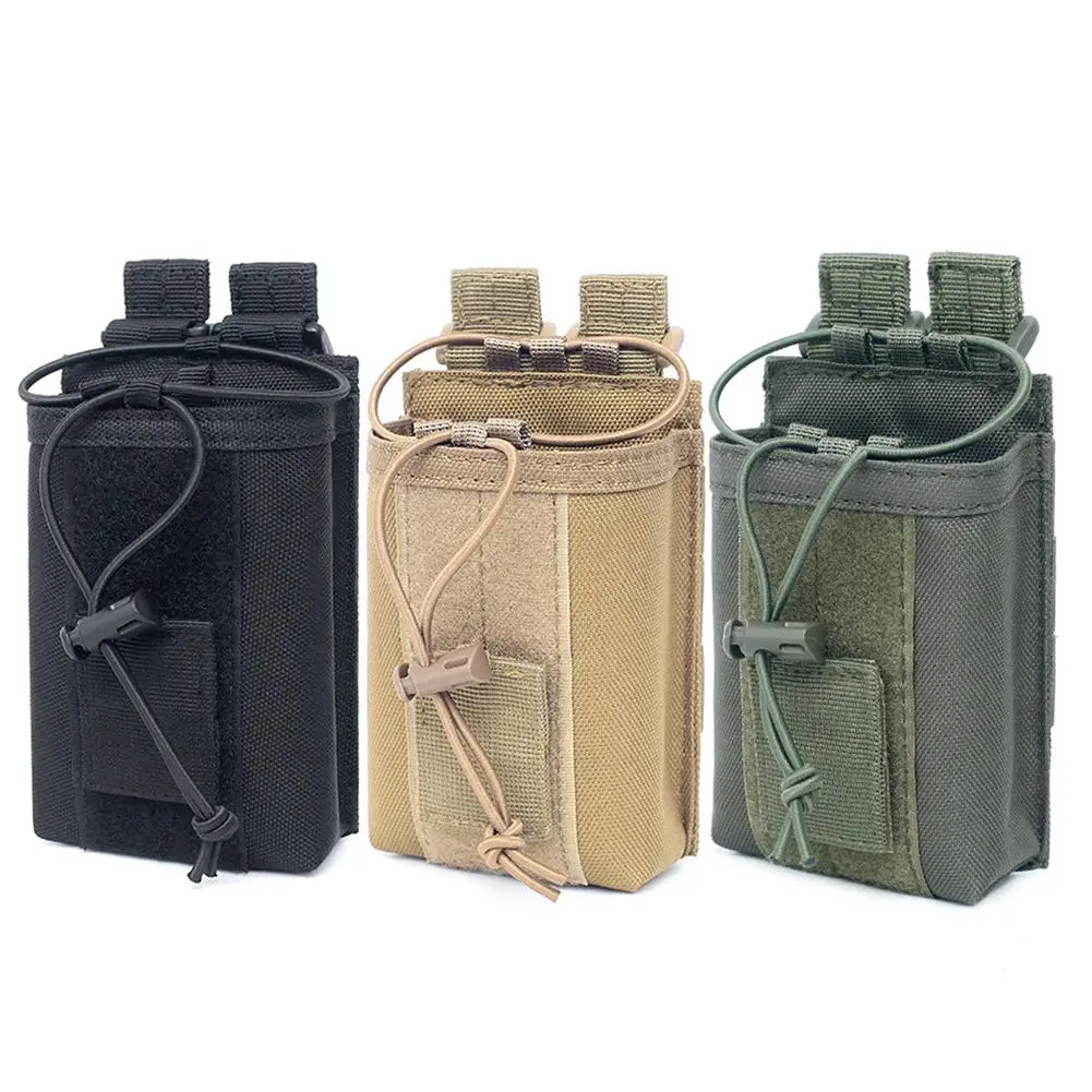 Военный Molle Радио Walkie держатель рации сумка 1000D нейлон Открытый Чехол тактический спортивный кулон Журнал Mag карман