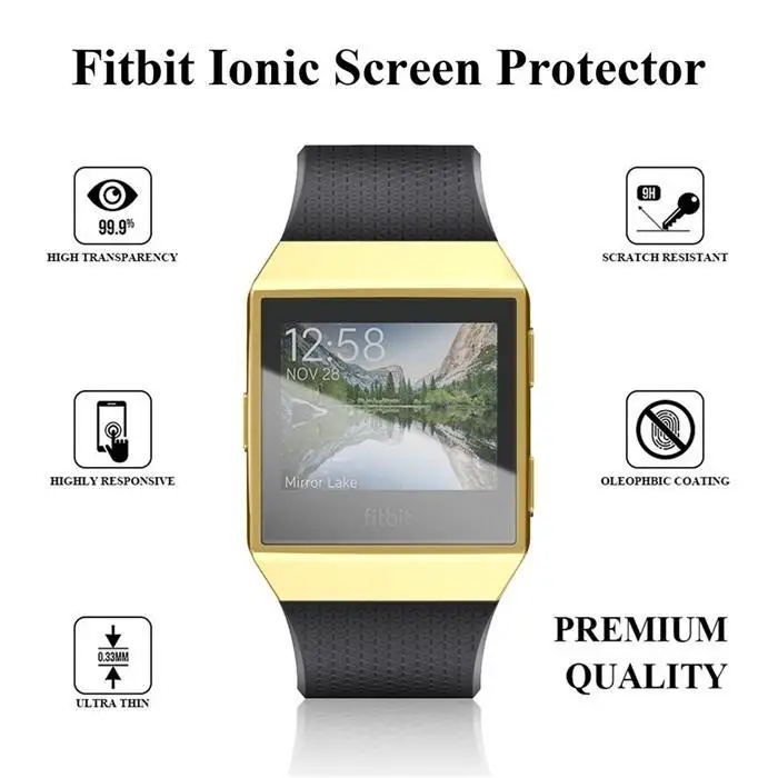 Мягкий ТПУ Смарт-часы защитный кожух протектор экрана для Fitbit Ionic