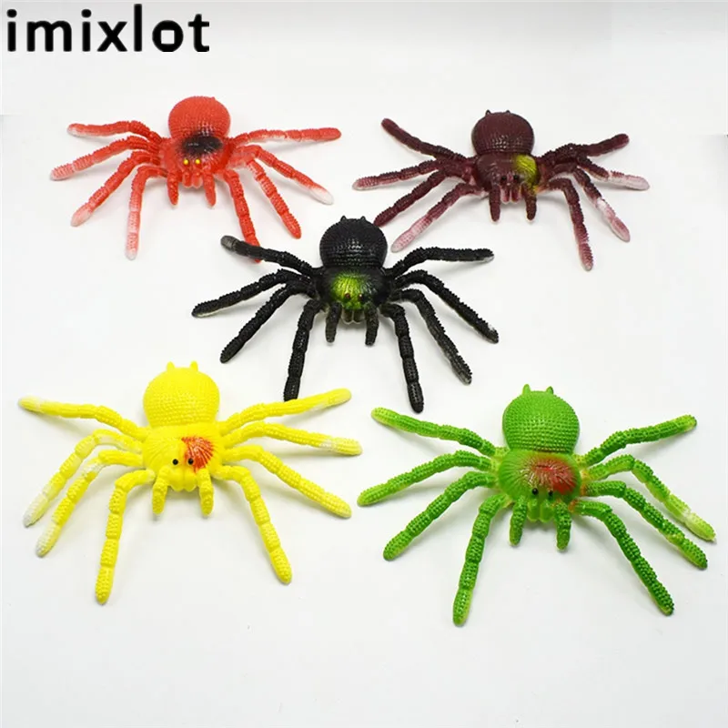 Имитация Imixlot большой паук модель игрушки Хэллоуин розыгрыш ужас черный