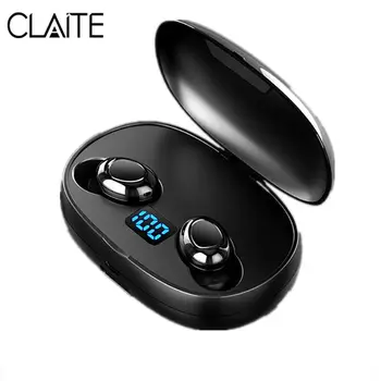 

CLAITE T-3 TWS bluetooth 5.0 Earphone 6D HiFi Stereo Dual Noise Reduction HD Calls Earbuds Low Latency Gaming Sports Headset
