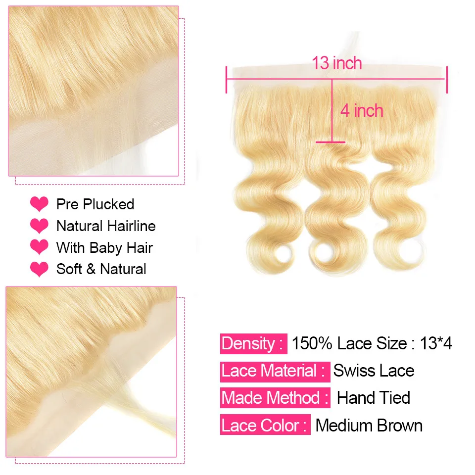 Younsolo-613-Blonde-Bundles-With-Frontal-Body-Wave-Human-Hair-Lace-Frontal-Closure-with-Bundles-Brazilian (5)