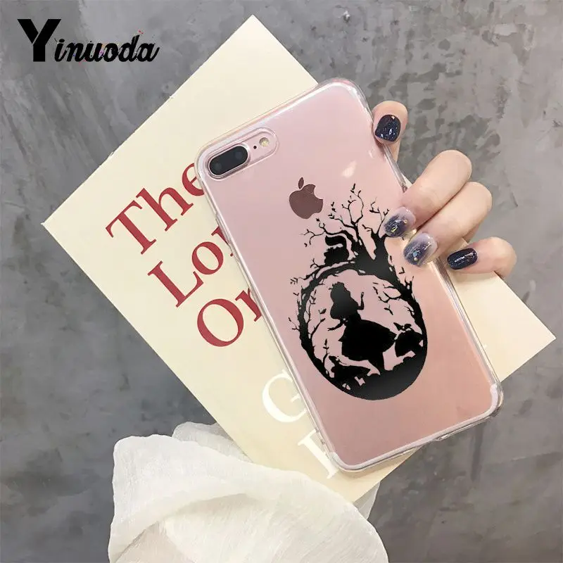 1 Yinuoda Alice in Wonderland Чеширский кот Модный чехол для телефона Apple iPhone 8 7 6 6S Plus X XS max 5 5S SE XR чехол - Цвет: 1