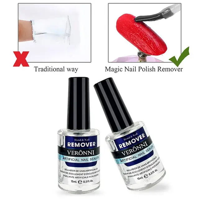 MAFANAILS 15ml Magic Remover Nail Gel Polish Remover UV Gel Polish Fast  Remove Semi Permanent Varnish Polish Cancel Glue 15&ml - AliExpress