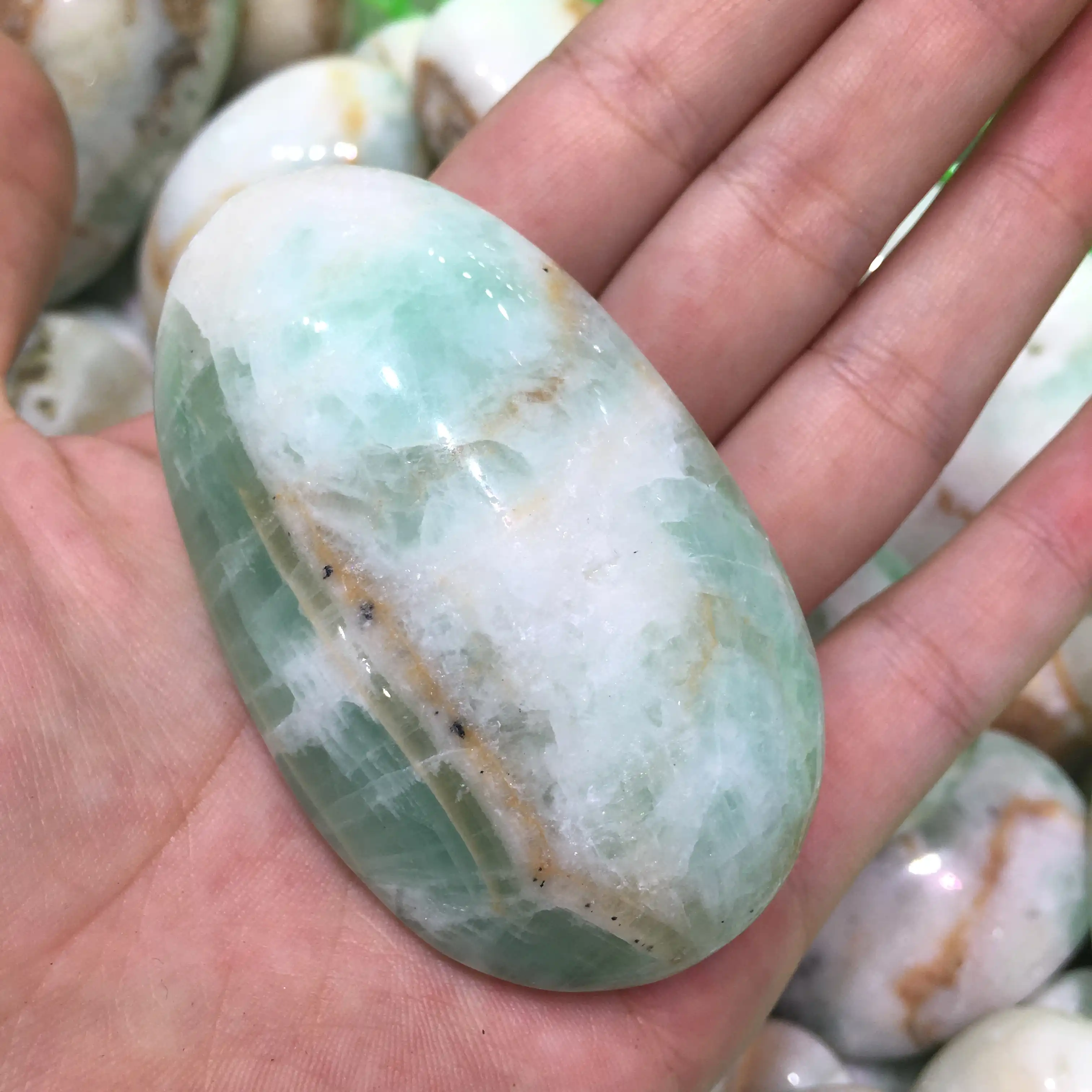 Natural Caribbean Calcite Quartz Crystal Palms Blue Aragonite Palm Stone Chakra Healing Gemstone Home Decor 1pc Stones Aliexpress