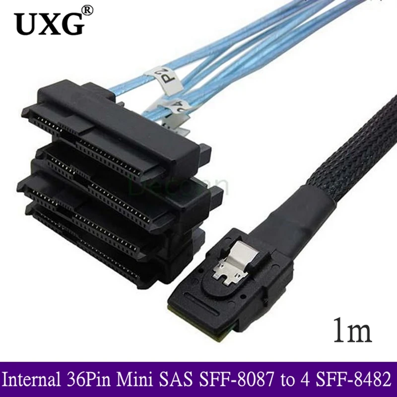 Внутренний 36-контактный Mini SAS SFF-8087 узлодержатель для 4 планшетов новый диск SATA Power