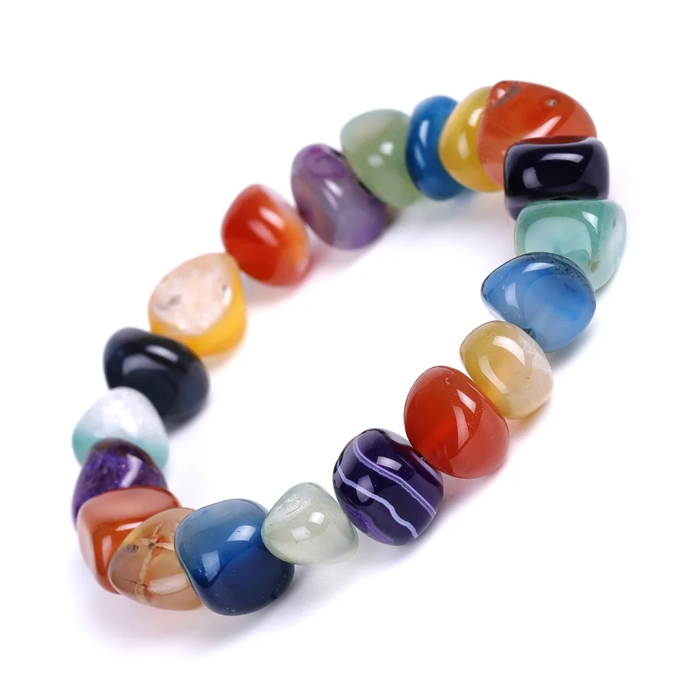MoonShine Multicolor Natural Stone Beads Bracelet - Image 2