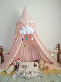 

Baby Canopy Mosquito Net Anti-mosquito Princess Bed Canopy Rejection Net Photography Props Lace Decoration Living Room