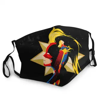

Captain Marvel Carol Adult Reusable Face Mask Anti Bacterial Dust Protection Cover Respirator