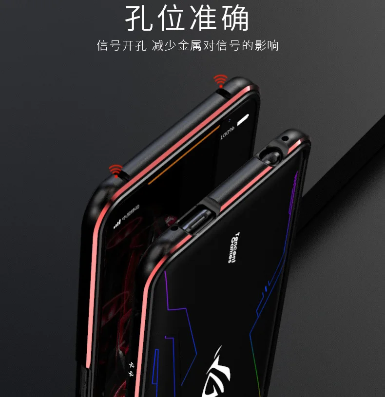 Роскошный Металлический Чехол-бампер для ASUS ROG 2 Чехол ROG2 Silm Armor защитный чехол из алюминиевого сплава для ASUS ROG Phone II
