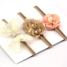 Европа и Америка Детская повязка для волос Детские аксессуары для волос кружевной бант цветочный головной Венок повязка для студийной фотосессии