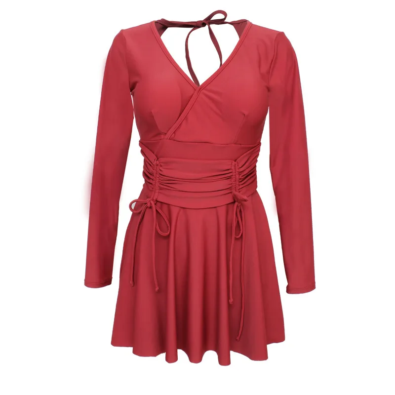 Trajes De Bano Mujer, купальный костюм для женщин, одежда для плавания размера плюс, закрытый бикини, одежда для подростков, длинный купальник, женский, пуш-ап, модный