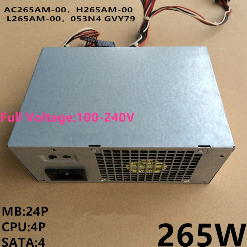 Новый оригинальный блок питания для ноутбука Dell 390 790 990 9010MT T1600 7010 3010 265W Питание
